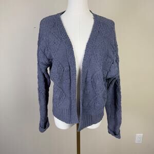 Jessica Simpson Open Long Sleeve Knit Cardigan Sweater US Women's XS